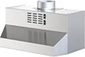 FIREGAS 30 Inch Under Cabinet Range Hood, 300 CFM Powerful & 45dB Quiet Vent Hood, Slim Stainless Steel Stove Hood for Kitchen & Apartments, 2-Speed Exhaust Fan, Ducted/Ductless Convertible