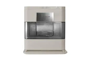 Frigidaire Nugget Ice Maker, Countertop Ice Machine with Transparent Window, Sonic Ice Maker with 44 lbs. Capacity, Auto Self Cleaning Ice Maker Machine, 2.0 Gen, Cream - 16.75D x 11.75W x 20.25H