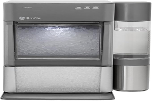 GE Profile Opal 2.0 XL with 1 Gallon Tank, Chewable Crunchable Countertop Nugget Ice Maker, Scoop included, 38 lbs in 24 hours, Pellet Ice Machine with WiFi & Smart Connected, Stainless Steel