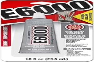 E6000 231020 Adhesive with Precision Tips, 1.0 fl oz