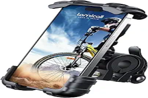 Lamicall Bike Phone Holder, Motorcycle Mount - Motorcycle Phone Holder, Handlebar Cell Phone Clamp, E-Bike Scooter Phone Clip for 4.7-6.8" Smartphones, iPhone 17 Air Pro Max, 16 15 Plus Mothers Day