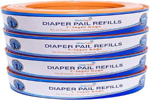 Compatible with Diaper Genie Pails, 4-Pack, 1080 count