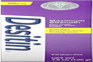 Desitin Maximum Strength Baby Diaper Rash Cream with 40% Zinc Oxide for Treatment, Relief & Prevention, Hypoallergenic, Phthalate- & Paraben-Free Paste, 4.8 oz