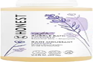 The Honest Company Foaming Bubble Bath & Baby Wash, Tear-Free, Hypoallergenic, Natural Formula, Lavender Calm Scent, 12 fl oz
