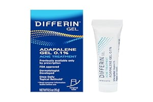 Differin Acne Treatment Gel, 30 Day Supply, Retinoid Treatment for Face with 0.1% Adapalene, Gentle Skin Care for Acne Prone Sensitive Skin, 15g Tube (Packaging May Vary)