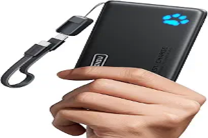 INIU Portable Charger, Smaller & Lighter 45W Fast Charging with Attached USB C Cable, 10000mAh Flight-Safe PD Power Bank Battery Pack, Travel Phone Powerbank for iPhone 17 16 15 Samsung S25 Google etc