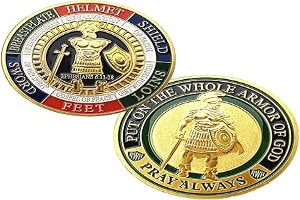 Armor of God Challenge Coin,Prayer Commemorative Coin