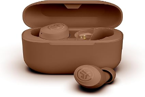 JLab Go Air Pop+ Tones True Wireless Earbuds, in Ear Headphones, Bluetooth Earphones, 35H Playtime Ear Buds with Microphone, USB-C Charging Case, Dual Connect, EQ3 Sound (1615 C)