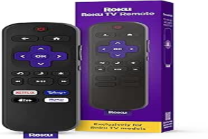 Roku Remote (Official Manufacturer Product) | TV Remote Control with TV Controls, Simple Setup, & Pre-Set App Shortcuts - Replacement Remote Compatible with Roku TV Models ONLY (Not Roku Players)