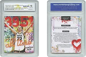 2024 Caitlin Clark Ponytail Pete All Time Scoring Record 3,951 Points Diamond Dust Rency Art Card - Graded GEM Mint 10