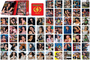 KATSEYE 32PCS Stickers + 60PCS LOMO Cards Novel Idol Album Cards Set Mini Merch Photocards Set Gift for Fans Girls (A01)