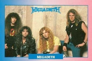 Megadeath trading Card (Megadeth) 1991 Brockum Rockcards #82