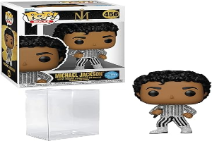 Michael Jackson #456 Rock With You Glitter Funko POP! Rocks Figurine Bundle with HOFSM Protector Case