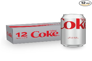 Diet Coke Soda Soft Drink Cans, 12 fl oz, 12 Pack