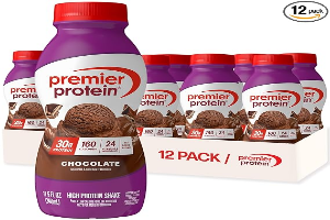 Premier Protein Shake, Chocolate, 30g Protein, No Added Sugar, 24 Vitamins & Minerals to Support Immune Health, 11 fl oz, 12 Pack