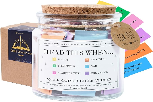 Read This When Bible Verses Jar – Mothers Day Gifts For Mom, Birthday, Christian Gifts for Women, Graduations Gift, Teacher Appreciation Gift