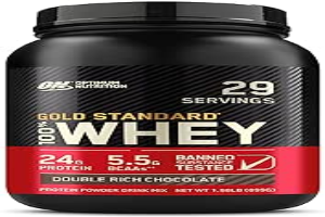 Optimum Nutrition 100% Whey Protein Powder, Double Rich Chocolate, 2 Pound