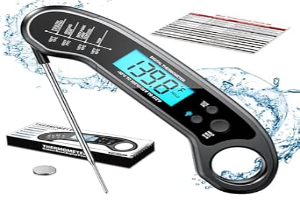 Digital Meat Thermometer Instant Read Meat Thermometer I for BBQ and Cooking, Waterproof Food Thermometer for Kitchen