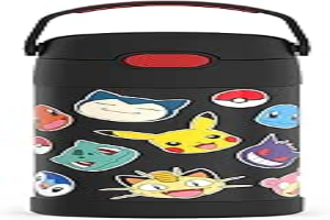THERMOS FUNTAINER Water Bottle with Straw - 12 Ounce, Pokémon - Kids Stainless Steel Vacuum Insulated Water Bottle with Lid