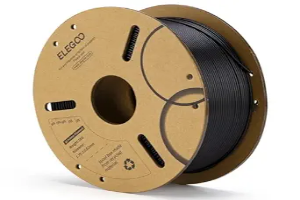 ELEGOO PLA Filament 1.75mm Black 1KG, 3D Printer Filament Dimensional Accuracy +/- 0.02mm, 1kg Cardboard Spool(2.2lbs) 3D Printing Filament Fits for Most FDM 3D Printers