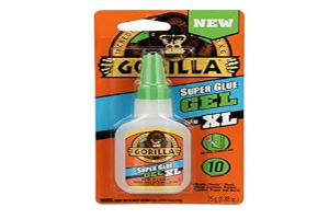 Gorilla Super Glue Gel XL, 25 Gram, Clear, (Pack of 1)