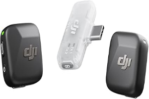 DJI Mic Mini (2 TX + 1 Mobile RX), Wireless Lavalier Microphone for iPhone 17/16/15 & Android/PC/Tablet, Plug-and-Play, 300m Transmission, Ultralight, Active Noise Cancelling, YouTube, Vlog, Streaming