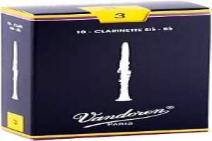 Vandoren CR103 Bb Clarinet Traditional Reeds Strength 3; Box of 10