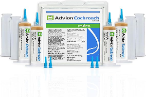 Advion Cockroach Gel Bait, 4 Tubes x 30-Grams, 4 Plunger and 4 Tips, German Roach Insect Pest Control, Indoor and Outdoor Use, Roach Killer Gel for American, German and Other Major Cockroach Species