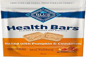 Blue Buffalo Health Bars Crunchy Dog Biscuits, Oven-Baked with Natural Ingredients, Pumpkin & Cinnamon, 16-oz Bag