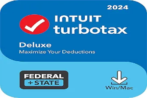 [OLD VERSION] TurboTax Deluxe 2024 Tax Software, Federal & State Tax Return [PC/MAC Download]