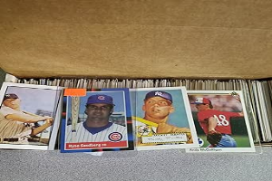 600 Baseball Cards Including Babe Ruth, Unopened Packs, Many Stars, and Hall-of-Famers. Ships in White Box Perfect for Gift Giving.