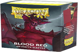 Dragon Shield | Standard Size Card Matte Sleeves | 100 CT - Smooth & Tough Premium TCG Sleeves | Compatible with Pokemon, Flesh & Blood, One Piece & Magic the Gathering | Blood Red - Matte