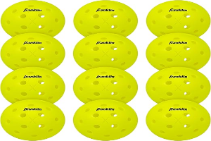 Franklin Sports X-40 Outdoor Pickleballs - Official Ball of USA Pickleball, APP Tour + US Open - Regulation Size