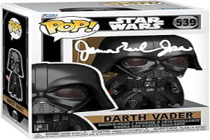 James Earl Jones Darth Vader #539 Facsimile Signed Reprint Laser Autographed Funko POP! Movies Star Wars Figurine with Protector Case