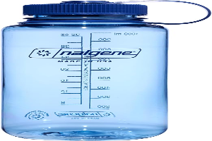Nalgene 32 oz Wide Mouth Water Bottle | BPA-Free, Durable & Leak Proof, Lightweight Bottle for Hiking & Gym, Work & Travel