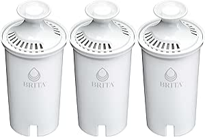 Brita Standard Water Filter Replacements for Pitchers and Dispensers, BPA-Free, Replaces 1,800 Plastic Water Bottles a Year, Lasts Two Months or 40 Gallons, Includes 3 Filters for Pitchers