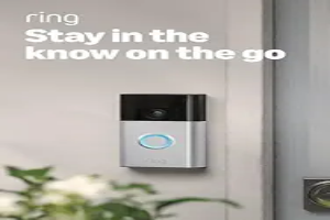 Ring Battery Doorbell, Home or business security with Head-to-Toe video, Live View with Two-Way Talk, and Motion Detection & Alerts, Satin Nickel