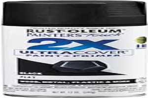 Rust-Oleum 334020 Painter's Touch 2X Ultra Cover Spray Paint, 12 oz, Flat Black