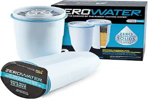 ZeroWater Official Replacement Filter - 5-Stage 0 TDS Filter Replacement - System IAPMO Certified to Reduce Lead, Chromium, and PFOA/PFOS, 2-Pack