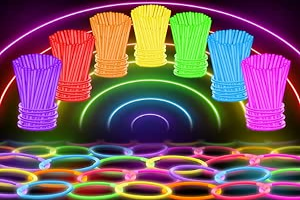 100 Ultra Bright Glow Sticks Bracelets and Necklaces - Premium Glow in the Dark Party Supplies and Decorations - Bulk 8" Glowsticks Party Favors Pack