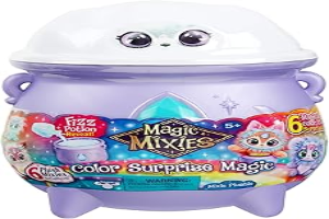 Magic Mixies Color Surprise Magic Cauldron. Reveal a Mixie Plushie from The Fizzing Cauldron and Discover 6 Magical Color Change Surprises - Styles May Vary - Non-Electronic Medium (Pack of 1)