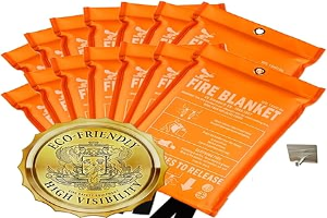 Supa Ant Fire Blanket - USA Assembled & Certified Survival Gear - Award Winning Fire Suppression Survival Kits - Emergency Fire Blanket - Fiberglass Blanket - Fire Blanket for Home - 40'' Pack of 14